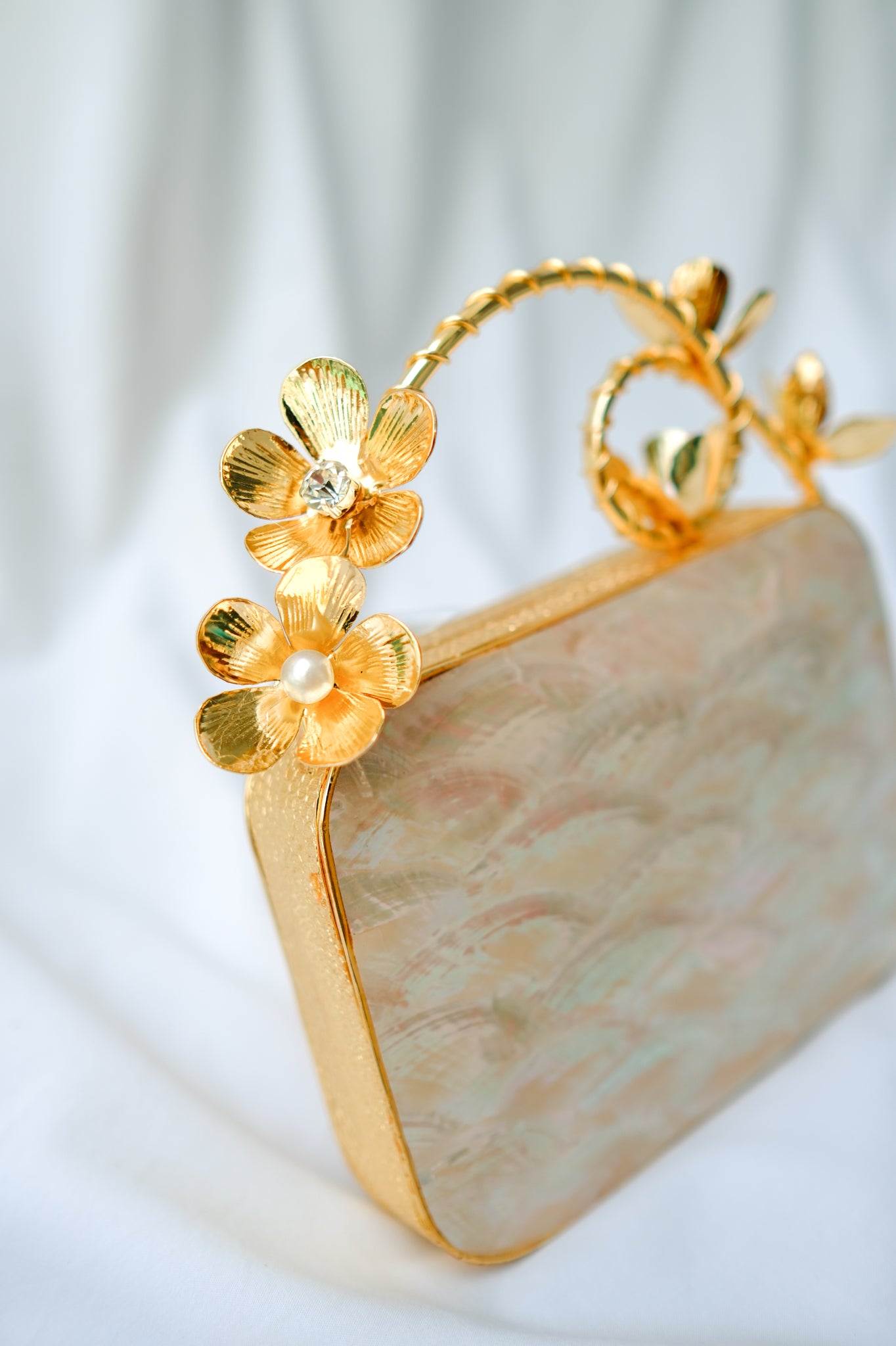 Designer Clutch Bag, Mother of Pearl Clutch, Selomenika