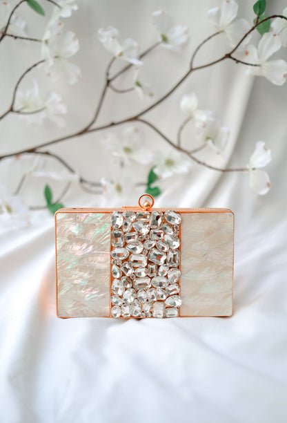 Designer Clutch Bag, Mother of Pearl Clutch, Selomenika