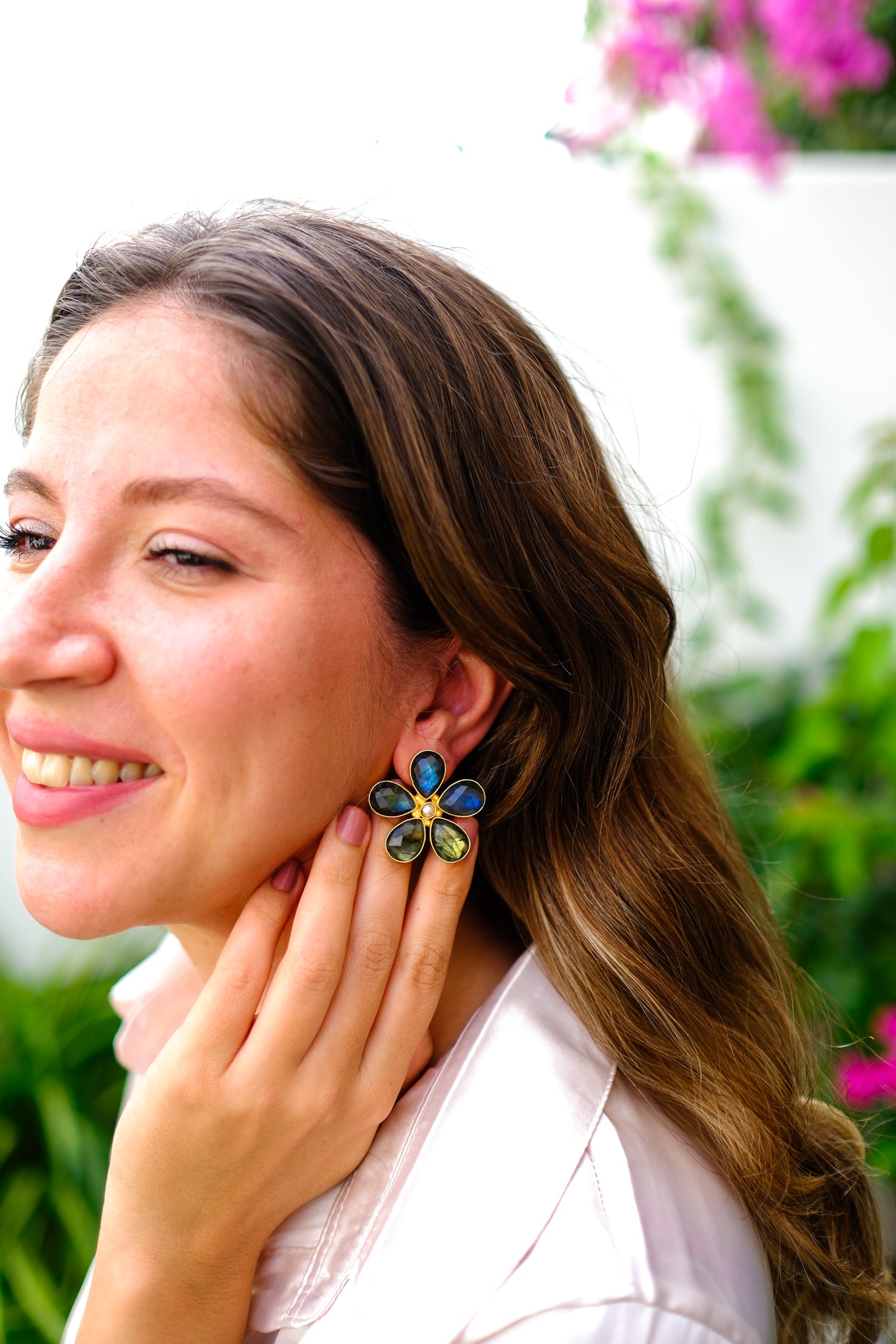 Timeless Love Labradorite Stone Earrings