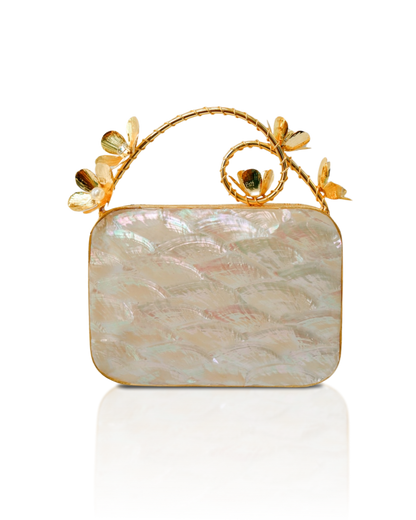 Floral Fantasy Mother of Pearl Bag