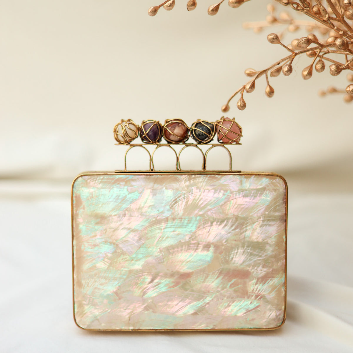 Pearl Acrylic Evening Bag and Clutch Purse