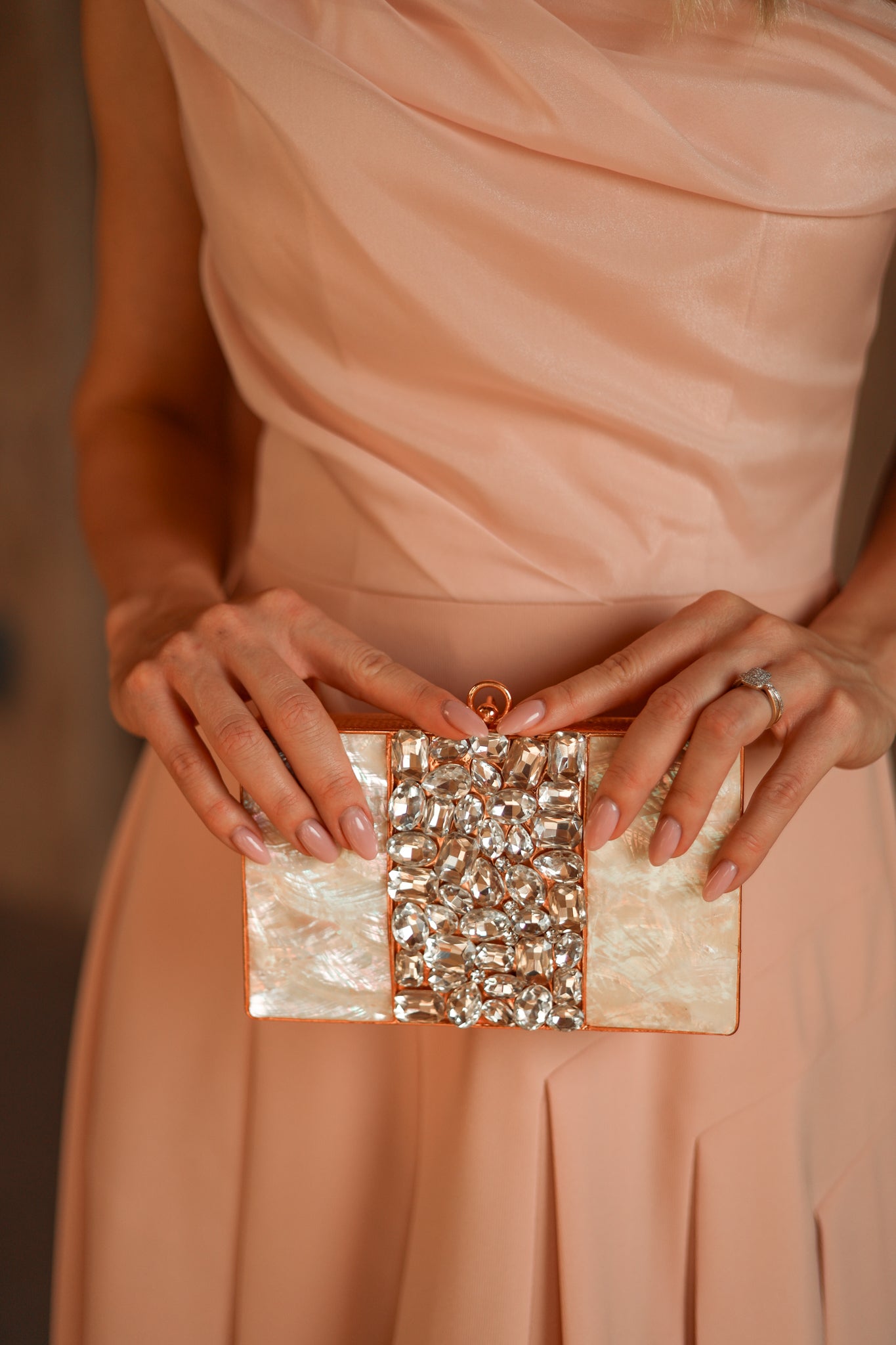 Pearl of Hope Mother of Pearl Bag (Rose Gold)