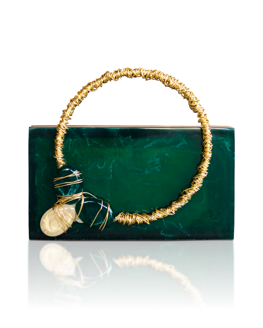 Emerald Embrace Clutch